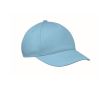 Casquette enfant en coton 5 panneaux 180 g/m² couleur bleu ciel