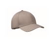 Casquette en coton avec fermeture par boucle en acier 280 g/m² couleur gris