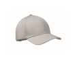 Casquette en coton avec fermeture par boucle en acier 280 g/m² couleur argenté