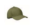 Casquette en coton avec fermeture par boucle en acier 280 g/m² couleur vert militaire