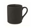 Tasse en céramique mate avec finition en relief 340ml couleur noir