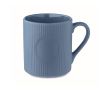 Tasse en céramique mate avec finition en relief 340ml couleur bleu