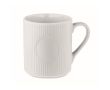 Tasse en céramique mate avec finition en relief 340ml couleur blanc