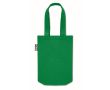 Petit sac en feutre RPET avec soufflet et poignées courtes couleur vert