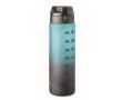 Bouteille anti-fuite en RPET avec indicateur d’hydratation 1L couleur turquoise