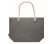 Sac de plage en feutre RPET avec poignées en corde naturelle couleur gris