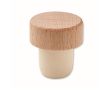 Bouchon idéal pour bouteilles de vin en bois de hêtre couleur bois