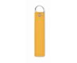 Porte-clés rectangulaire en tissu polyester en plusieurs couleurs couleur jaune