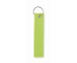 Porte-clés rectangulaire en tissu polyester en plusieurs couleurs couleur vert fluorescent