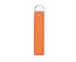 Porte-clés rectangulaire en tissu polyester en plusieurs couleurs couleur orange fluorescent