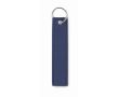 Porte-clés rectangulaire en tissu polyester en plusieurs couleurs couleur bleu marine