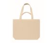 Sac en tissu recyclé avec anses courtes et longues 320 g/m² couleur beige