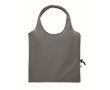 Sac de courses compact et pliable en coton recyclé 140 g/m² couleur gris foncé
