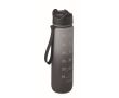 Bouteille en RPET avec bec et indicateur d’hydratation 1 L couleur noir