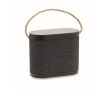 Enceinte sans fil noire avec anse de transport en jute 15 W couleur noir