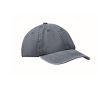 Casquette de baseball style coton lavé avec fermeture velcro 265 g/m² couleur bleu