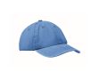 Casquette de baseball style coton lavé avec fermeture velcro 265 g/m² couleur bleu roi