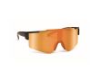 Lunettes de soleil sport avec verres miroir et protection UV400 couleur orange