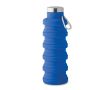 Gourde pliable en silicone avec mousqueton 500ml couleur bleu bondi