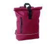 Sac à dos roll-top bande réfléchissante imperméable 15 pouces couleur bordeaux