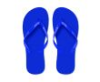 Tongs de plage en plastique unicolores et personnalisables  couleur bleu