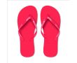 Tongs de plage en plastique unicolores et personnalisables  couleur rouge