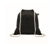 Sac en coton avec fermeture à cordon 180 g/m² couleur noir