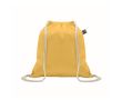 Sac en coton avec fermeture à cordon 180 g/m² couleur jaune
