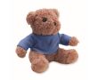 Ours en peluche avec t-shirt coloré personnalisable couleur bleu