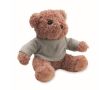 Ours en peluche avec t-shirt coloré personnalisable couleur gris