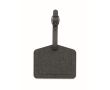 Étiquette à bagages en PU et RPET pour appareils Apple® couleur noir