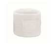 Bracelet de sport en polycoton avec patch personnalisable couleur blanc