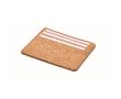 Porte-cartes en liège avec 3 cartes et un compartiment principal couleur beige