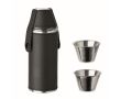 Flasque en acier inoxydable avec 2 petits verres de 230 ml et 20 ml couleur noir