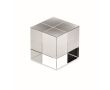 Élégant trophée en verre en forme de cube à personnaliser couleur transparent