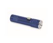 Lampe de poche en aluminium recyclé avec 3 réglages lumière et zoom couleur bleu