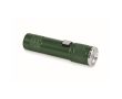 Lampe de poche en aluminium recyclé avec 3 réglages lumière et zoom couleur vert foncé