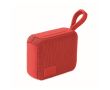 Petit haut-parleur sans fil avec poignée assortie pour le transport couleur rouge