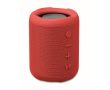 Petite enceinte sans fil en tissu RPET avec 3 heures d'autonomie couleur rouge
