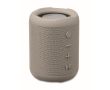 Petite enceinte sans fil en tissu RPET avec 3 heures d'autonomie couleur gris