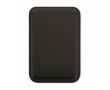 Porte-cartes magnétique en similicuir avec espace pour 3 cartes couleur noir
