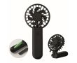 Ventilateur portable et pliable en plastique avec 3 vitesses couleur noir