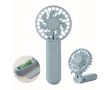 Ventilateur portable et pliable en plastique avec 3 vitesses couleur bleu ciel