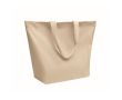 Sac tote bag en coton avec soufflet et anses 220 g/m² couleur beige