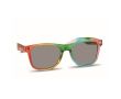 Lunettes de soleil multicolores arc-en-ciel avec protection UV400 couleur multicolore
