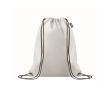 Sac à dos à cordons en RPET non tissé 80 g/m² couleur blanc