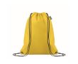Sac à dos à cordons en RPET non tissé 80 g/m² couleur jaune