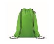 Sac à dos à cordons en RPET non tissé 80 g/m² couleur vert lime