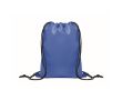 Sac à dos enfant à cordons en polyester RPET avec cordons noirs couleur bleu roi