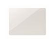 Aimant rectangulaire laminé en PVC pour marquage direct couleur blanc